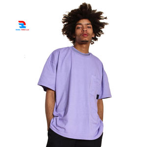 T-shirts de fitness oversize pour hommes T-shirts d'été à coupe ample et à col rond respirants de grande taille avec motif vierge - Product Image 1