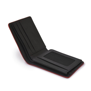 กระเป๋าสตางค์หนังผู้ชายแบบบาง ดีไซน์พิเศษ ป้องกัน RFID พร้อมช่องใส่เหรียญและบัตรเครดิต กระเป๋าหนังแบบสั้น - Product Image 6