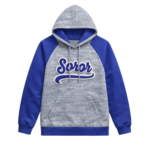 เสื้อฮู้ดแขนแร็กแลน Heather Grey Zeta Phi Beta Soror รุ่น 1920 แรงบันดาลใจจากสมาคมนักศึกษาหญิงกรีก  ชุดพรีเมียมสำหรับผู้หญิงที่ดีเยี่ยม - Product Image 3