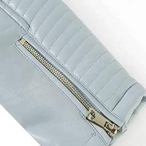 Veste en cuir de haute qualité pour femme avec col montant Logo personnalisé Saison d'hiver Toile faite à la main au Pakistan - Product Image 4