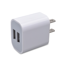 Pengisi Daya Cepat Rapid 10W Power Brick Cube dengan Dua Port USB, Proteksi OTP, PD/QC3.0, Colokan US/EU/AU