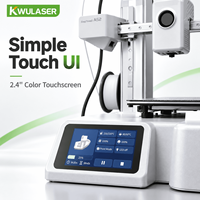 Imprimante 3D FDM haute vitesse 500 mm/s avec nivellement automatique, hotend 320°C, plaque PEI, imprimante de bureau compacte, système PLA ABS TPU