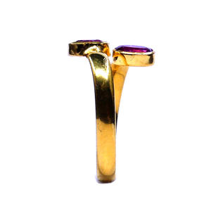 Anillo de compromiso de turmalina Rosa Moda Plata de Ley 925 Chapado en oro Piedras preciosas Ropa de mujer - Product Image 4