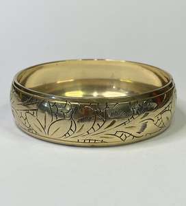 Brazalete trenzado de latón moderno MS Handicraft... Pieza de declaración gruesa... Brazalete étnico dorado... Hermoso brazalete de latón... - Product Image 6