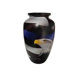 Urne en métal antique pour cendres humaines adultes Urne funéraire en métal baguée pour animaux de crémation Top Leading Design pour Memoria - Product Image 2