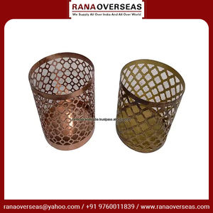 Portavelas de hierro redondo dorado con decoración de acento de nuevo diseño para decoración de celebración de cumpleaños, boda a precio de mercado mayorista - Product Image 3