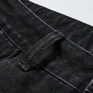 Pantalones Cortos de Mezclilla Baggy para Hombre, Estilo Streetwear, con Apliques de Pedrería y Bordados Personalizados, Lavado Ácido, Tendencia 2026 - Product Image 3