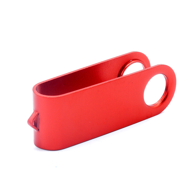 Red Metal USB Flash Drive Case High U Shaped Hole Industrial Accessory Electronics Secure Enclosing Fitting Protecting Uses