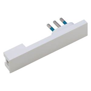 Câble de prise électrique Spaziozero 2P+T 10A blanc, norme italienne PP0416, adaptateur et connecteur de câble latéral - Product Image 1
