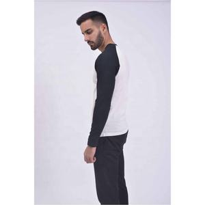 Camiseta de Manga Larga para Hombre, Suave y Transpirable, en Tela Jersey Ligera, con Cuello Redondo y 3 Botones - Product Image 2