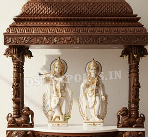 Templo Gopuram Tradicional de Estilo Sur para Sala de Pooja, Templo de Madera de Lujo de Gran Tamaño para Sala de Pooja, Templo de Madera Tallado a Mano, EE. UU. - Product Image 3