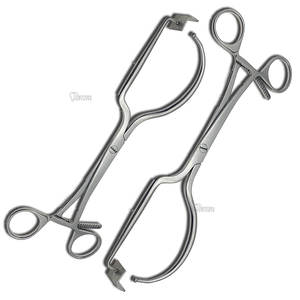 Juego de instrumentos de cirugía ortopédica, fórceps de reducción de acero manual con bola y protector de tejido blando, fórceps de sujeción ósea - Product Image 4