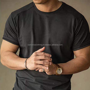Best Quality Mens T <b>Shirts</b> Wholesale Custom Cotton O Neck <b>Half</b> <b>Sleeve</b> Knitted Fitness Blank Casual Wear Latest Bespoke Gym - Product Image 3