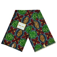 Kain Ankara Afrika Asli 100% Katun Bernapas Ramah Lingkungan dengan Motif Dobby untuk Jubah Anak Perempuan/Laki-laki, Kain Lilit, dan Mainan