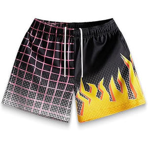 Venta al por mayor de pantalones cortos de baloncesto de malla de varias líneas de Hip-Hop de la calle de los hombres con cordón de moda Pantalones deportivos de Fitness hechos por los deportes de vestir - Product Image 1