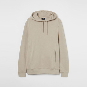 Sweats à capuche imprimés personnalisés à la mode pour hommes en peluche épaissie couleur unie brodée techniques de teinture unie pour la saison d'hiver - Product Image 1