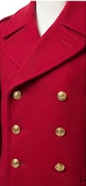 Nouveau Manteau d'Hiver Imperméable en Tissu 100% Laine Rouge pour Hommes, Idéal pour la Reconstitutions Historiques Coloniales et Révolutionnaires - Product Image 6