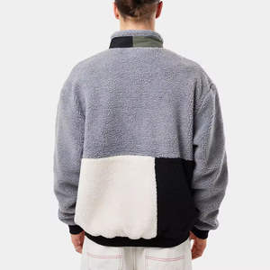 Modern Design <b>Sherpa</b> <b>Fleece</b> Jacket For <b>Men</b> With Thermal Interior Stand Collar Long Sleeve Casual Style <b>Sherpa</b> Jacket For Winter - Product Image 3