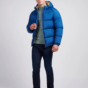 Veste matelassée pour homme sur mesure, chaude pour l'hiver, de haute qualité, en duvet et en tissu, vente en gros, veste matelassée - Product Image 3