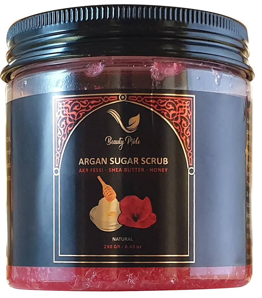 उच्च गुणवत्ता सबसे अच्छा त्वचा देखभाल Detox अमीर सूत्र Argan चीनी स्क्रब Aker Fassi और प्रकार का वृक्ष मक्खन सफ़ाई कोमल एक्सफ़ोलीएटर चेहरा और बीओडी