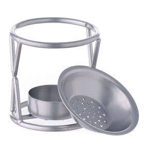 Quemador de incienso de Metal de alambre de hierro de precio más barato Quemador de fragancia de aire Tamaño personalizado Quemador con acabado plateado Soporte de incienso - Product Image 2