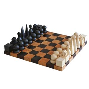 ชุดหมากรุกไม้ธรรมชาติสีอ่อนสำหรับทัวร์นาเมนต์ - Product Image 6