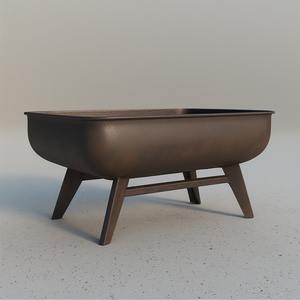 Modern Style Metal Firepit Powder Coated Finish Customizable Design for Minimalist Outdoor Areas Efficient <b>Wood</b> <b>Burning</b> Clean - Product Image 5