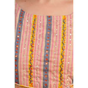 Mujer Fawn & Multi Floral Printed Kurta con pantalones y Dupatta Set - Product Image 6