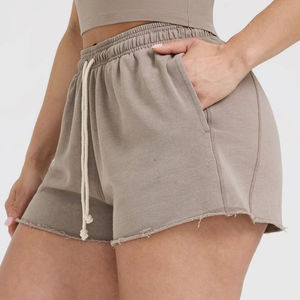 OEM Custom Fleece <b>Women's</b> <b>Sweat</b> <b>Shorts</b> With Pockets New Design High Waisted Soft & Breathable Running Gym <b>Shorts</b> For <b>Women</b> - Product Image 4