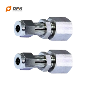 Raccords de tube SUS 316 connecteur femelle de cloison 1/4 et 1/2 pouces - Product Image 6