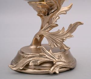 Pièce maîtresse de bol à fleurs en métal décoratif de luxe avec design de branche florale pour la décoration de la maison et de la table - Product Image 6