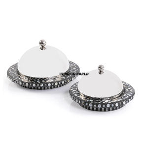 Juego de dos cuencos de chocolate de diseño árabe, mesa decorativa de lujo, colección de cuencos de chocolate para Ramadán - Product Image 6