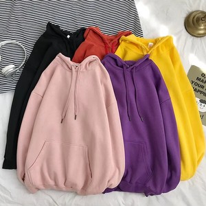 Sweats à capuche épais à motif personnalisé Sweats à capuche courts surdimensionnés sans ficelle Sweats à capuche personnalisés à imprimé bouffant Boxy et à épaules tombantes - Product Image 1