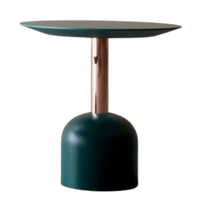 Table d'appoint en métal de la meilleure qualité, design standard, table basse finie en émail vert, table d'appoint en métal brillant, fournie par l'Inde - Product Image 1