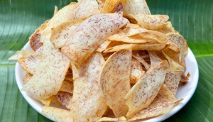 Vente en gros de collations de loisirs Taro croustillant épicé et salé non frit déshydraté à basse température du Vietnam - Product Image 3