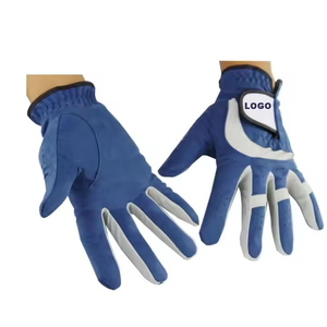 Nueva llegada antideslizante suave transpirable 100% genuino Cabretta guantes de cuero Golf protección UV con logotipo personalizado - Product Image 4