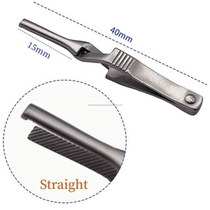 Clip chirurgical de précision pour micro-vasseaux artériels et veineux en acier inoxydable, pince d'occlusion temporaire, clip hémostatique chirurgical - Product Image 5