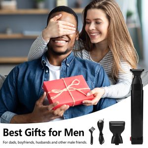 Depiladora Corporal Plegable con Mango Ergonómico para Hombres, Removedor de Vello de Espalda con 2 Cabezales de Afeitado - Product Image 3