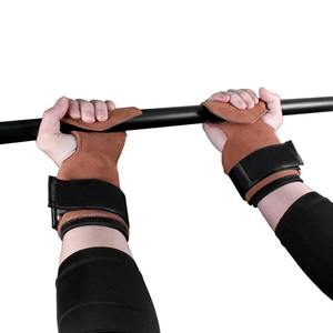 ถุงมือออกกำลังกายสีดำระบายอากาศได้, ถุงมือยกน้ำหนักออกกำลังกายฟิตเนสพร้อมสายรัดข้อมือ - Product Image 1