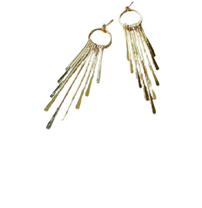 Pendientes minimalistas europeos de latón y perlas grandes doradas, estilo belga, FLORA EARRINGS, pendientes redondos de colores, joyería, diciembre de 2026 - Product Image 5