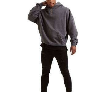 Alta Calidad Algodón poliéster peso pesado en blanco de gran tamaño Unisex personalizado de talla grande hombres Fleece Basics Hoodie - Product Image 1