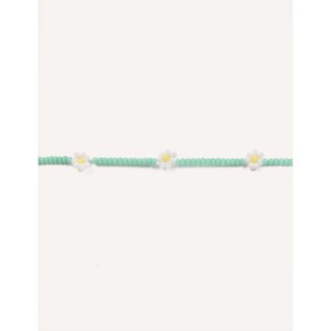 Cavigliera CUCOCUCA CJH B02 con perline a fiore, cordino elastico, gioielli unisex alla moda, all'ingrosso, vibrazioni estive, spedizione UE in 48 ore - Product Image 1