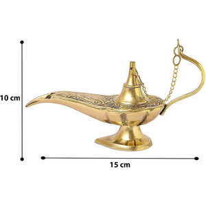 Lámpara de Aladino de Latón para Decoración del Hogar y Regalos, Creando un Aspecto Vintage Mágico con Diseño Tradicional de Medio Oriente - Product Image 5
