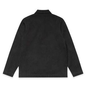 Chaqueta de Trabajo Vintage para Hombre, Color Negro, Cuello Alto, Bordada, con Cremallera, Estilo Casual Urbano, Ligera, para Uso en Exteriores - Product Image 2