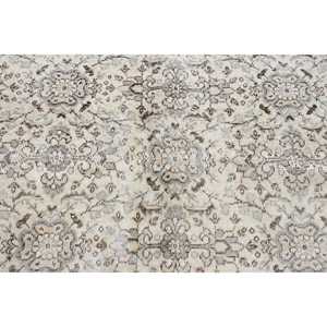 Turkish Vintage Rug 4x6.7 ft (122x205 cm), <b>Brown</b> <b>Wool</b> Rug - Product Image 4