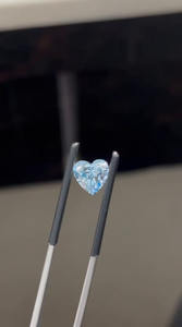 Diamante CVD Cultivado en Laboratorio, Corte Corazón, 1.42 Quilates, Color Azul Fantasía, Claridad VVS1, Piedra Suelta con Certificado IGI - Product Image 3
