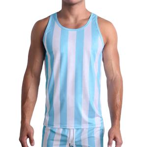 Débardeur pour homme personnalisé, polyester doux, tendance, uni, style streetwear, vêtements d'été, tricot à col en V, toutes tailles personnalisées - Product Image 2