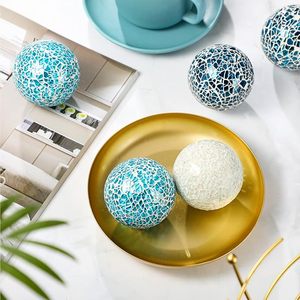 Esferas de Mosaico Modernas, Diseño Creativo, Bolas Decorativas de Vidrio para el Hogar, Adornos de Bolas Doradas, Decoración para el Hogar, para Regalos y Manualidades - Product Image 4