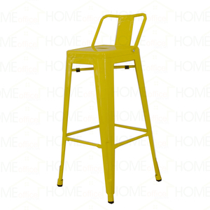 Taburete de Bar Tolix Industrial Moderno con Respaldo en Varios Colores para Cocina, Hogar, Bar, Hotel, Comedor - Product Image 5