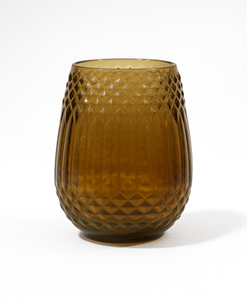 Vase en verre gaufré moderne Vase de mariage de table design floral vintage Vase à fleurs décoratif artistique - Product Image 4